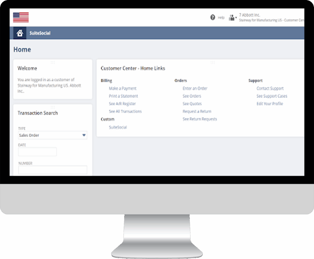 basic netsuite customer center